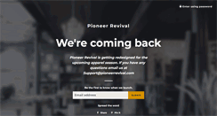 Desktop Screenshot of pioneerrevival.com